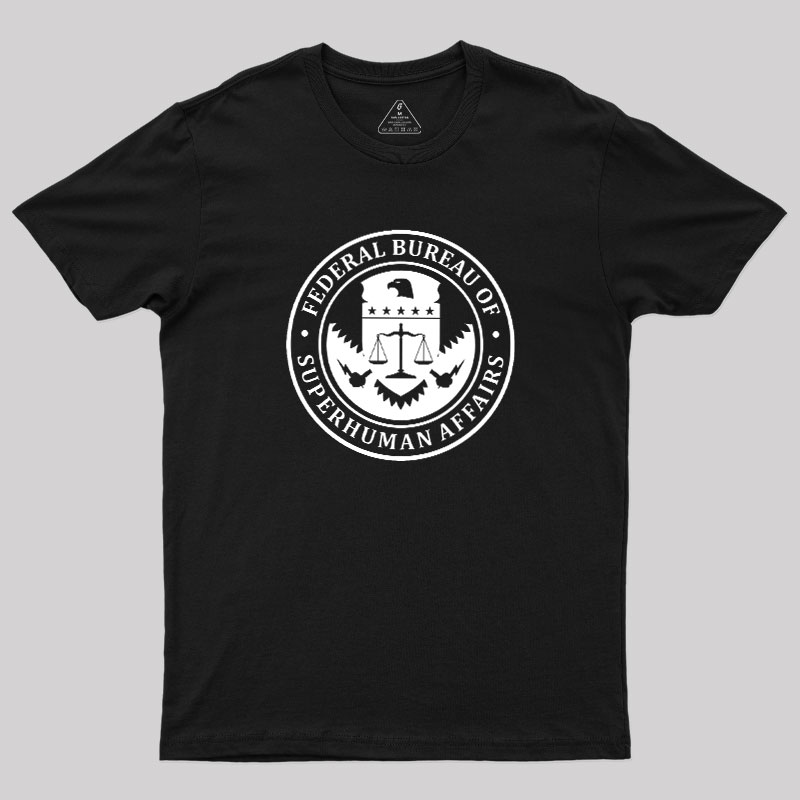 Federal Bureau Of Superhuman Affairs Geek T-Shirt