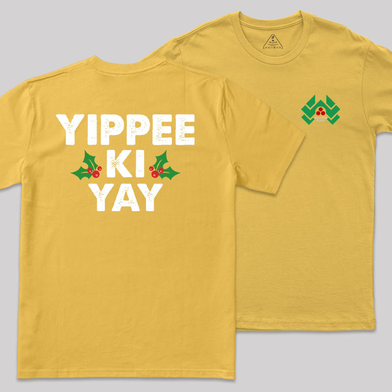 Yippee Ki Yay Front and Back Printed Geek T-Shirt