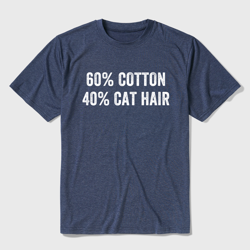 60 Cotton 40 Cat Hat Ultra Soft Heather Tee
