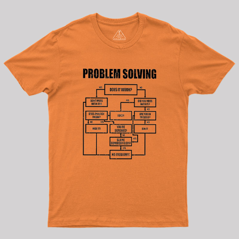 Men Problem Solving Geek T-Shirt