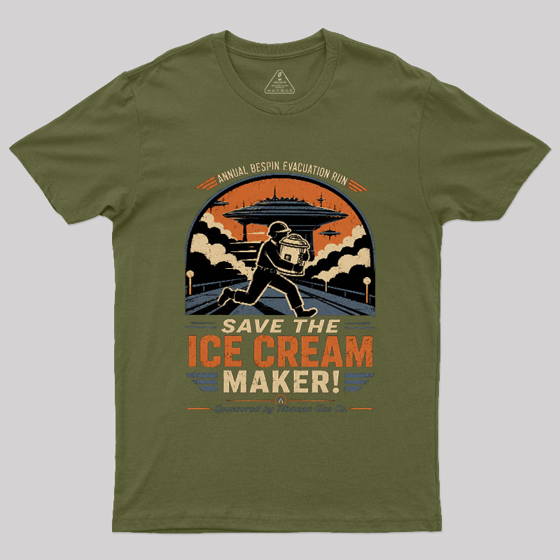 Save The Ice Cream Maker Geek T-Shirt