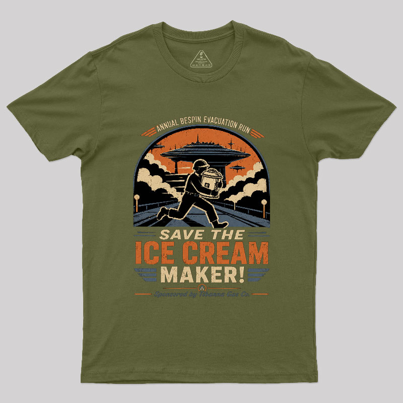 Save The Ice Cream Maker Geek T-Shirt
