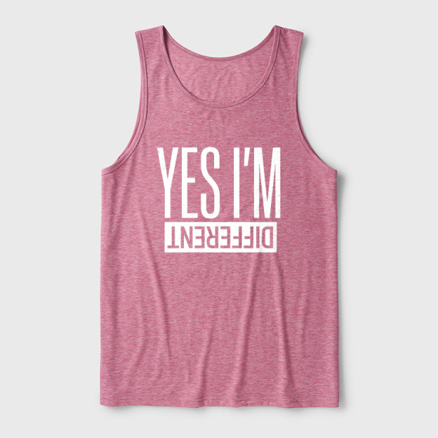 Yes I'm Different Ultra Soft Heather Tank
