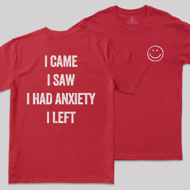 Social Anxiety Chronicles Front and Back Printing Geek T-Shirt