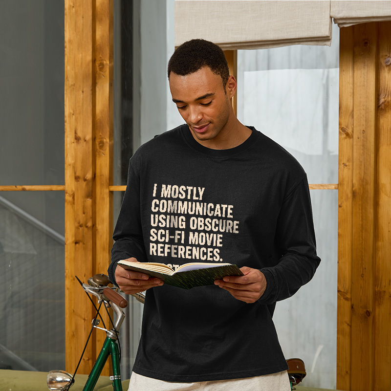 Sci-Fi Movie Reference Geek Long Sleeve T-Shirt