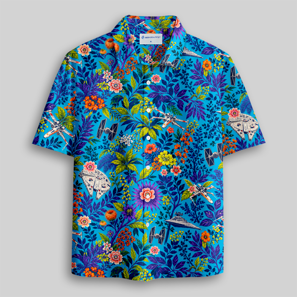 Floral Flightpath Button Up Pocket Shirt