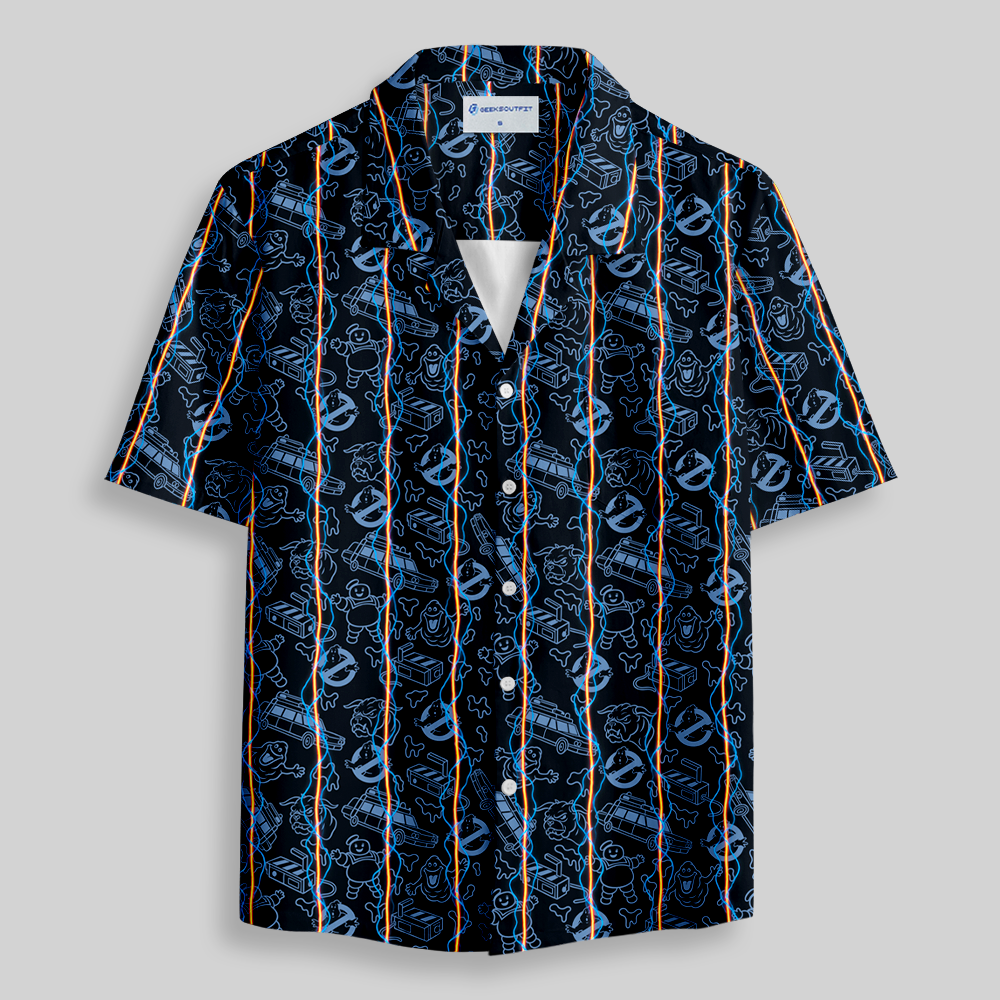 Neon Phantom Spirit Series Button Up Pocket Shirt