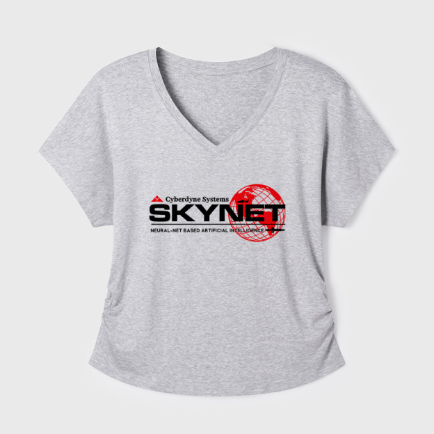Cyberdyne Systems Skynet Geek Dolman Sleeve V-Neck Shirt