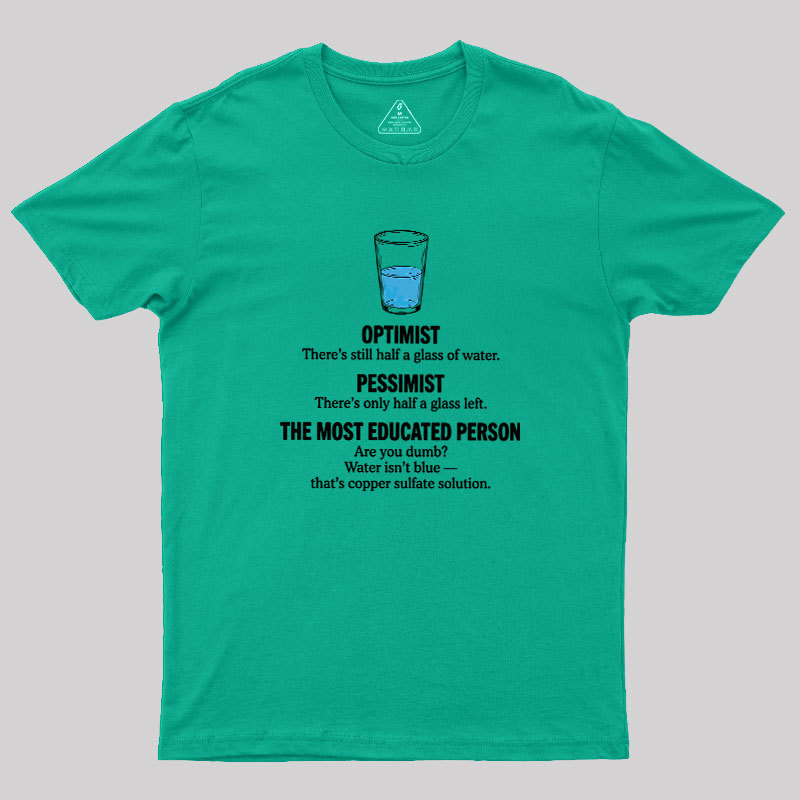 Half-Full Logic Geek T-Shirt