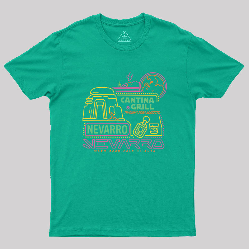 The Bounty Hunter's Cantina Neon Sign Geek T-Shirt