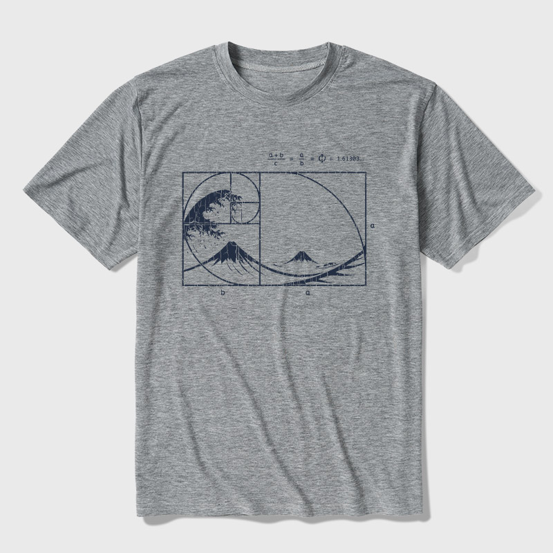 The Great Fibonacci Wave Ultra Soft Heather Tee