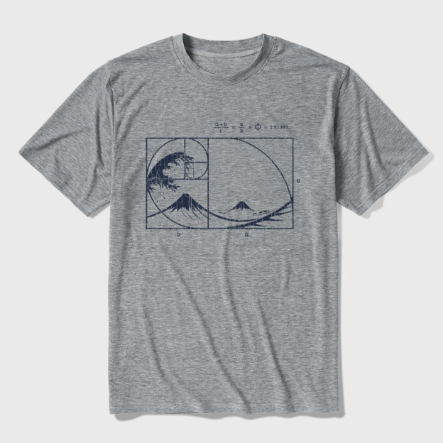 The Great Fibonacci Wave Ultra Soft Heather Tee