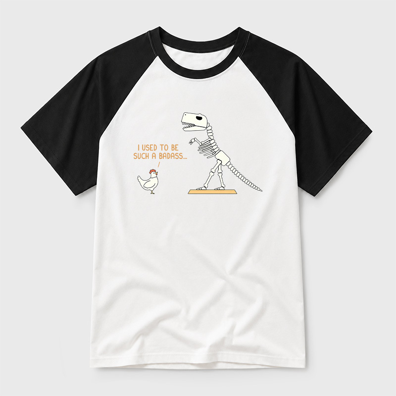 I Used To Be Such A Badass Geek Retro Raglan T-Shirt