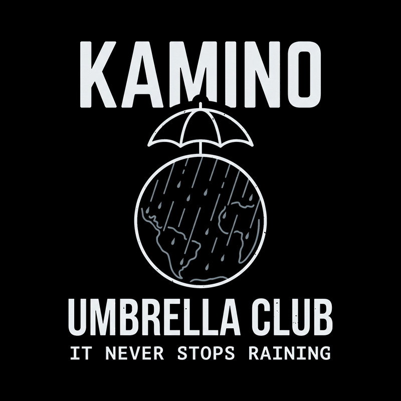 Never Stops Raining Umbrella Club Geek T-Shirt