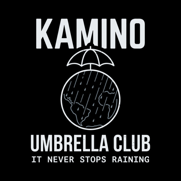 Never Stops Raining Umbrella Club Geek T-Shirt