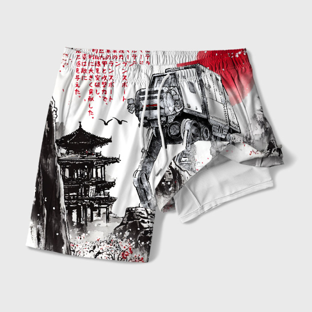 Ink Walker Geek Hawaiian Swim Trunks