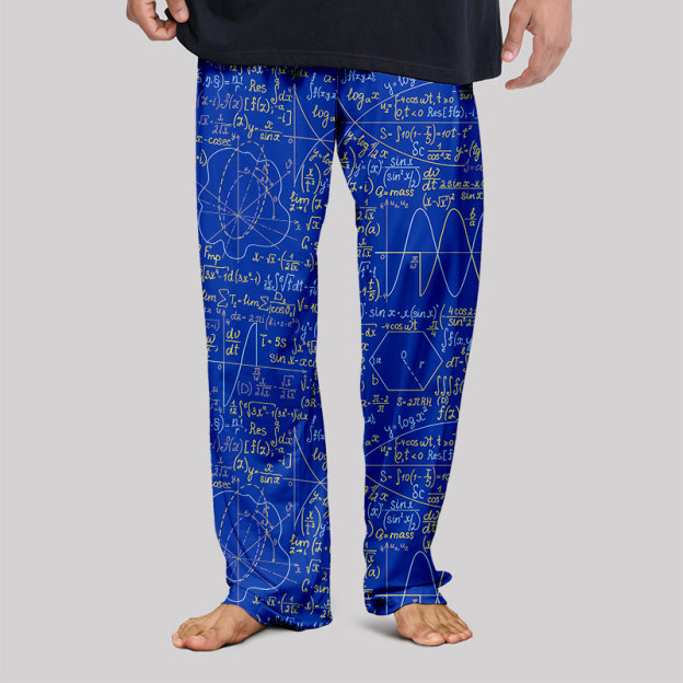 Math Function Curve Geek Loungewear Pants