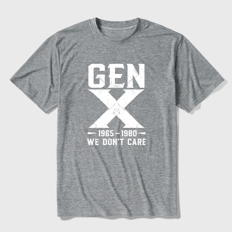 Gen X 1965-1980 We Don't Care Ultra Soft Heather Tee