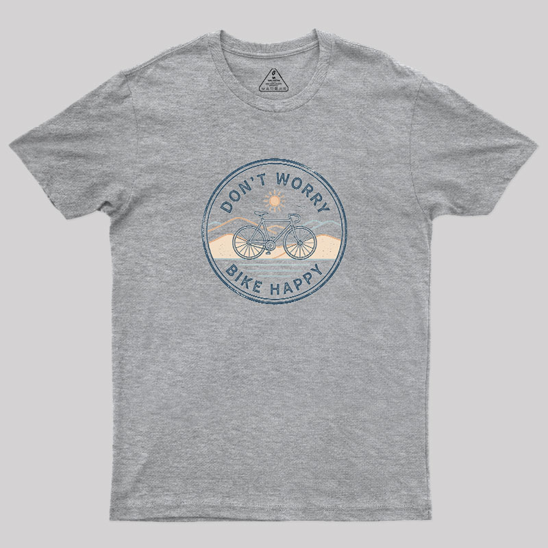 Bike Happy Badge Geek T-Shirt