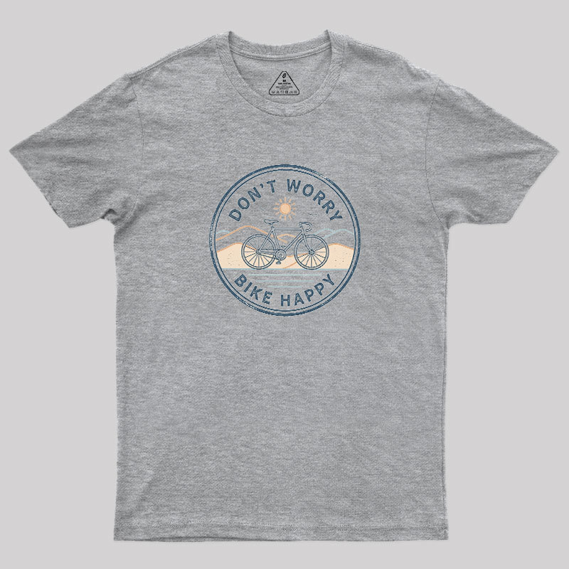 Bike Happy Badge Geek T-Shirt