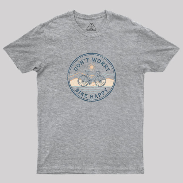 Bike Happy Badge Geek T-Shirt