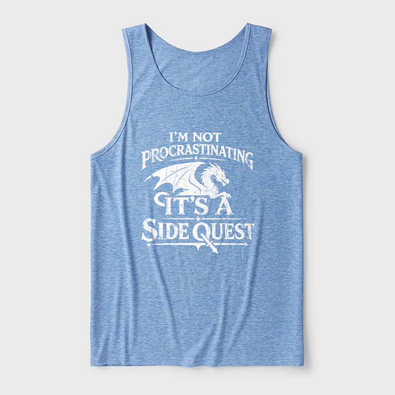 I'm Not Procrastinating It's A Side Quest Ultra Soft Heather Tank