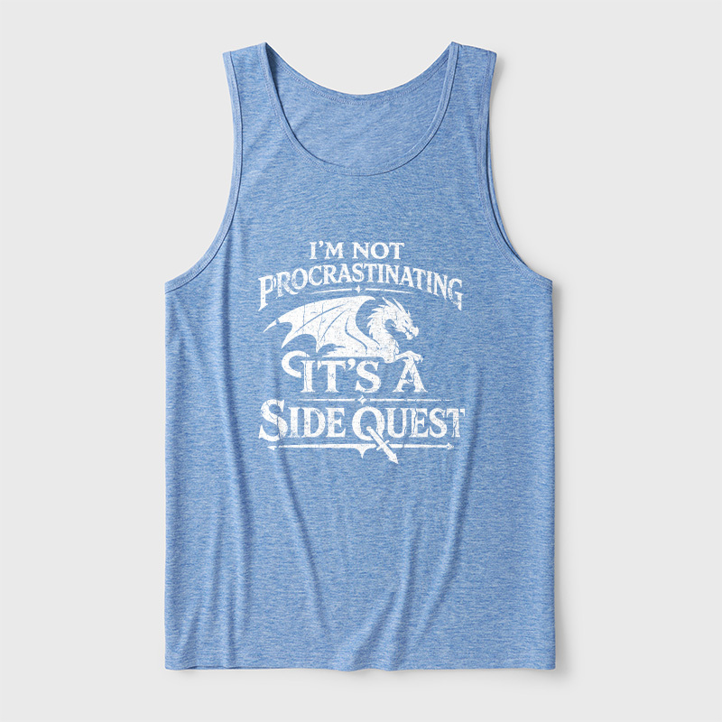 I'm Not Procrastinating It's A Side Quest Ultra Soft Heather Tank