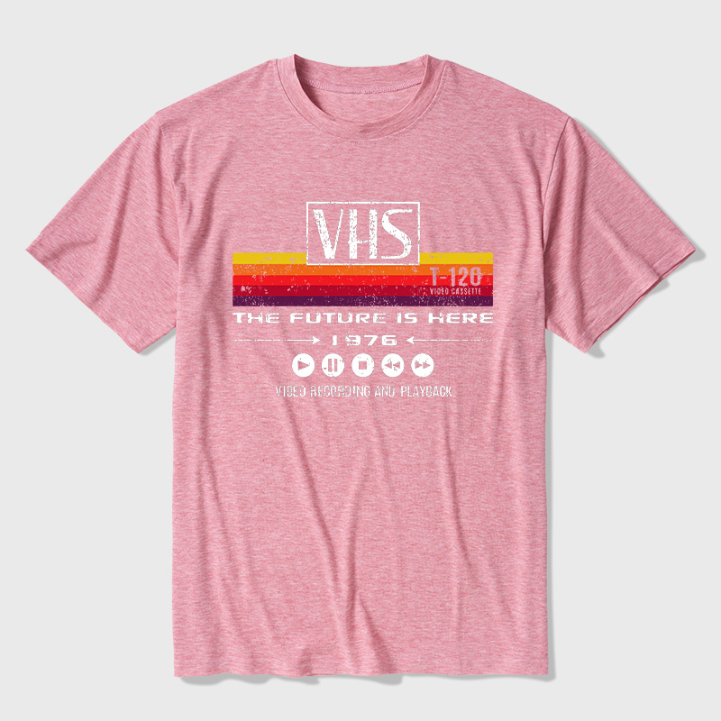 VHS The Future Is Here 1976 Ultra Soft Heather Tee