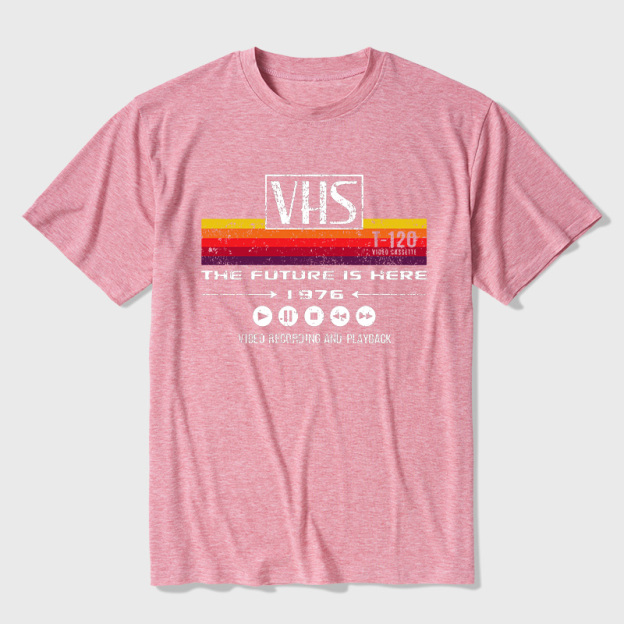 VHS The Future Is Here 1976 Ultra Soft Heather Tee