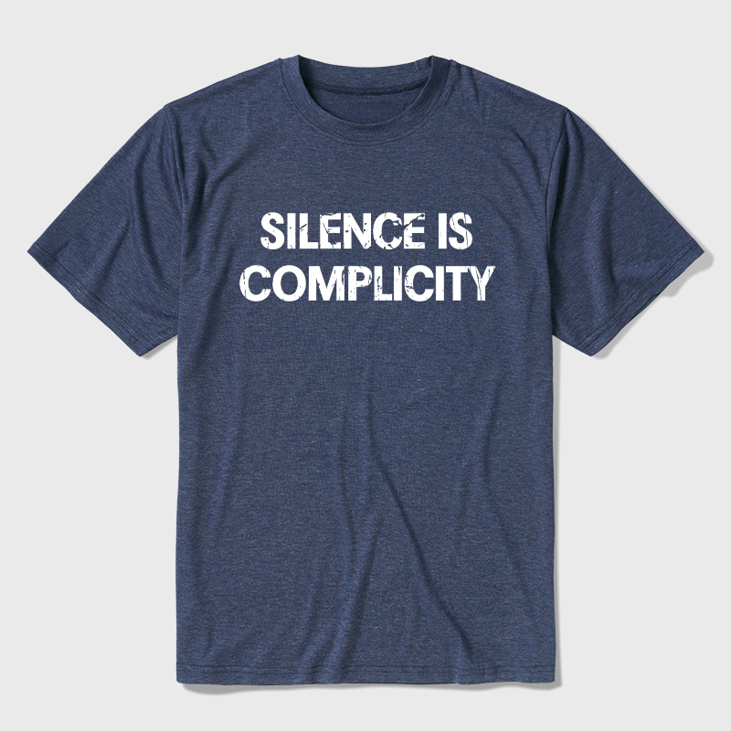 Silence Is Complicity Ultra Soft Heather Tees