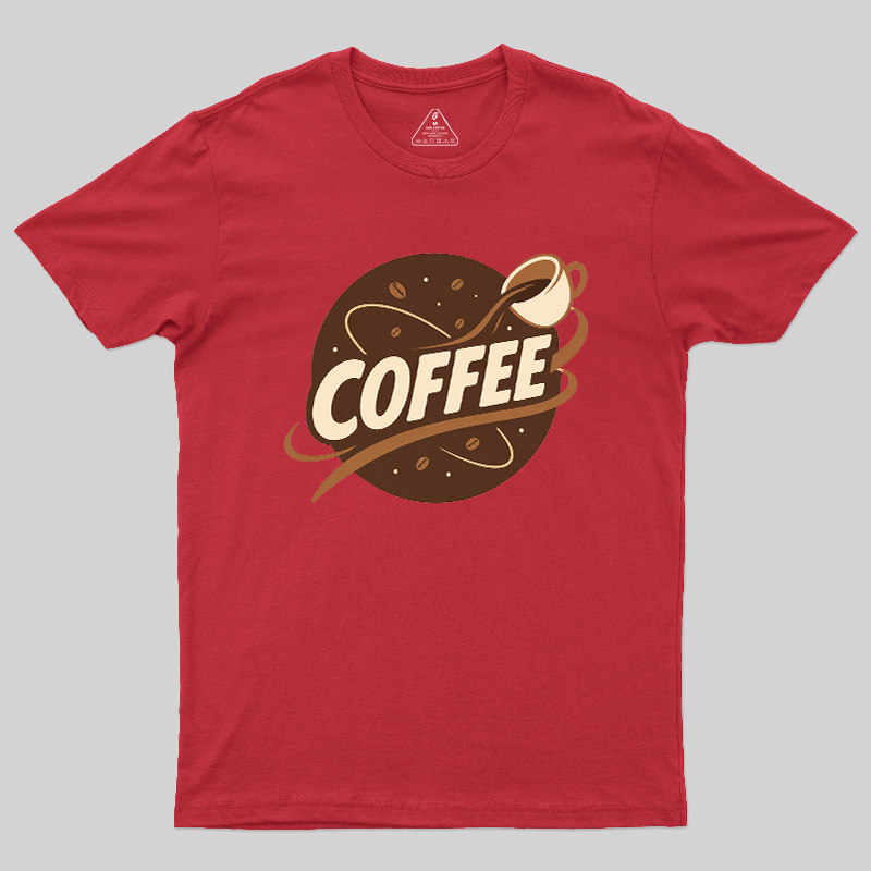 Coffee Lover Pouring Coffee Cup Geek T-Shirt