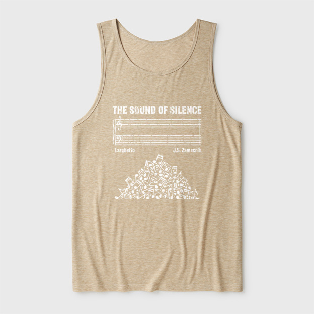 The Sound Of Silence Music Sheets Ultra Soft Heather Tank