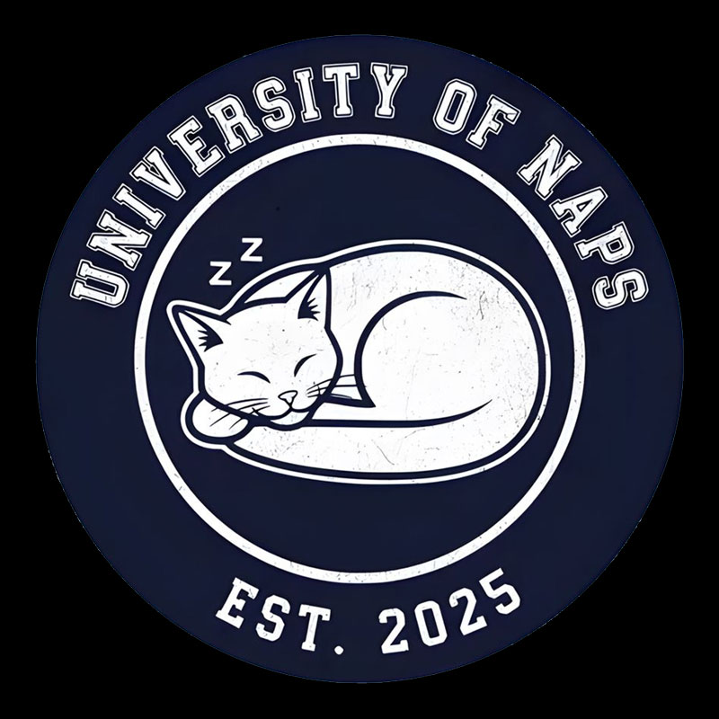 University of Naps Sleeping Cat Geek T-Shirt