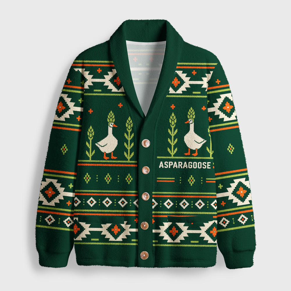 Asparagoose Geek Shawl Collar Cardigan