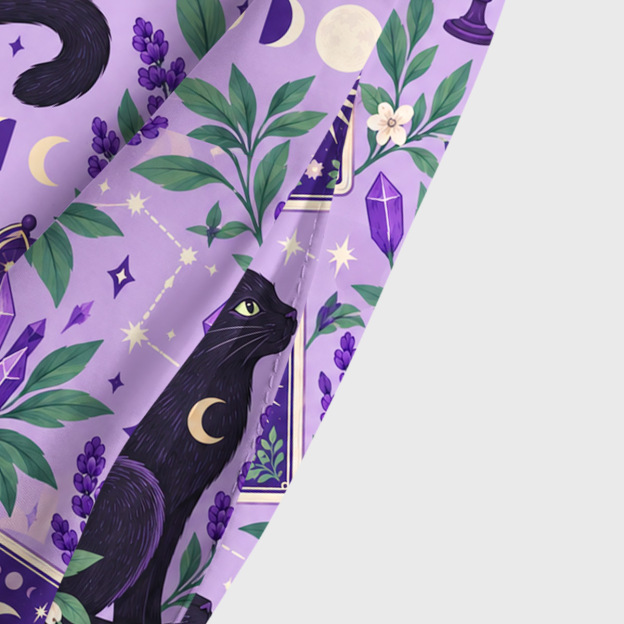 The Celestial Divination Cat Geek Tiered Cami Maxi Dress