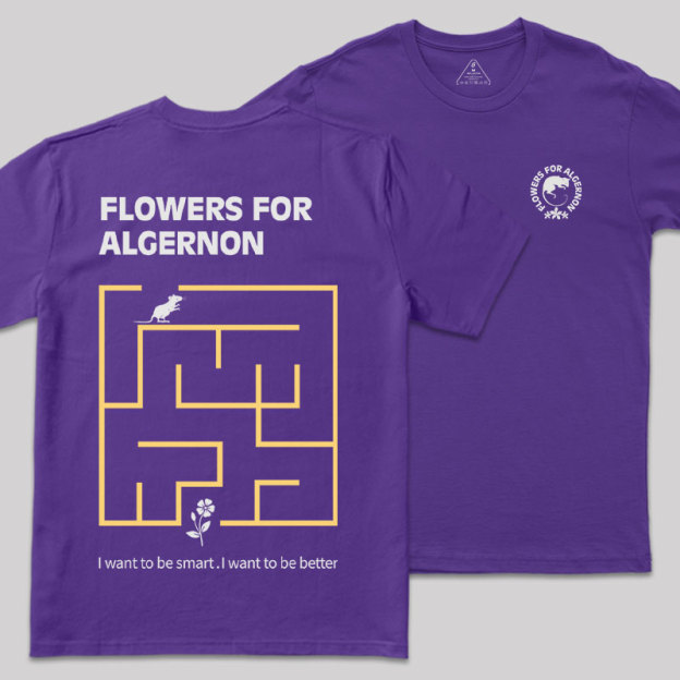 Labyrinth of Algernon Front and Back Printed Geek T-Shirt