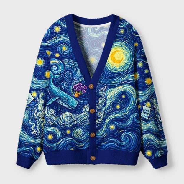 Ultimate Answer To The Universe Art Pattern Geek Ugly Cardigan Sweaters
