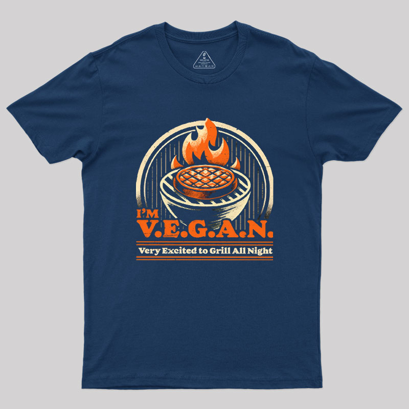 Ironic BBQ Grill Geek T-Shirt