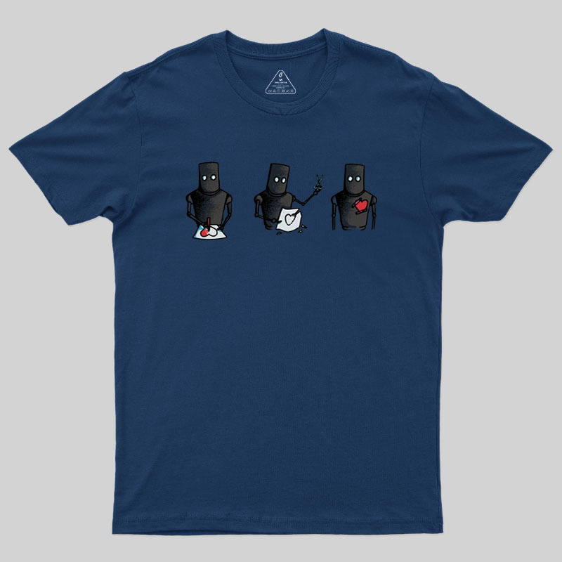 Robot Heart Geek T-Shirt