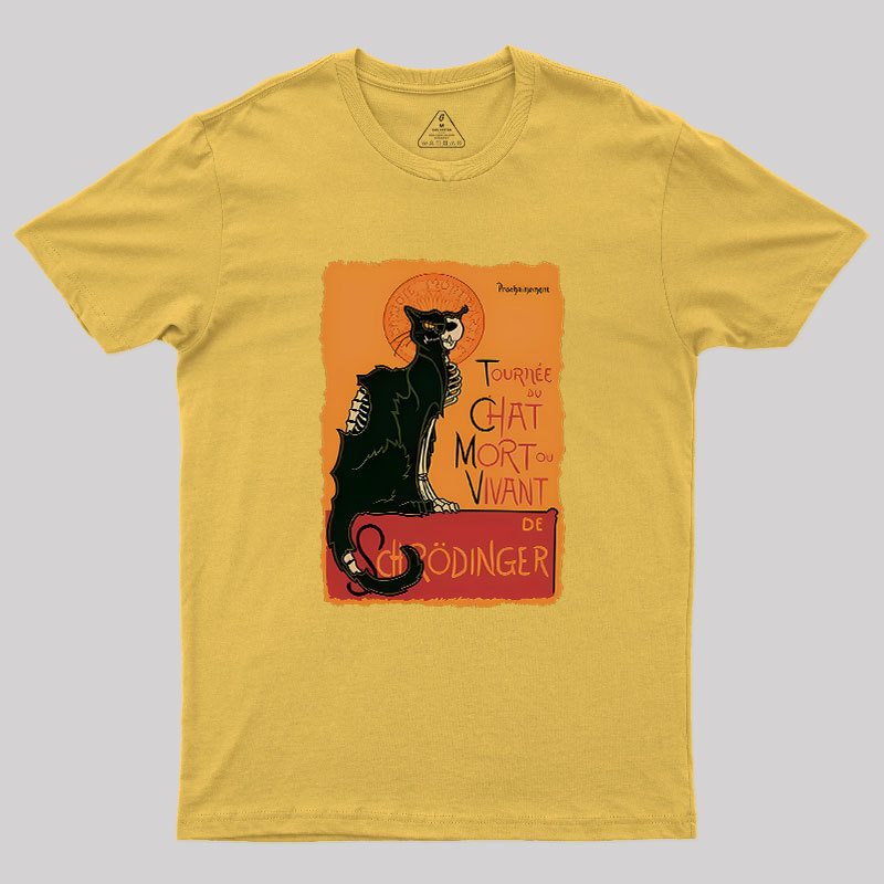 Le Chat Noir De Schr?dinger Geek T-Shirt
