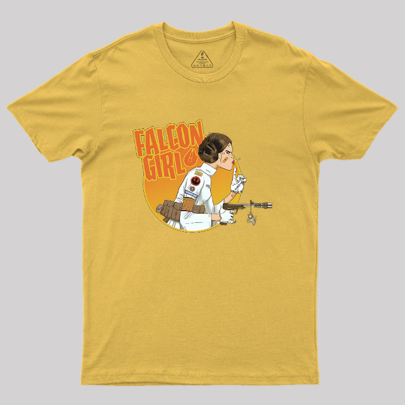 Leia Falcon Girl Geek T-Shirt