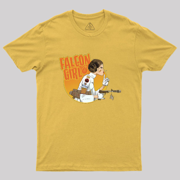 Leia Falcon Girl Geek T-Shirt