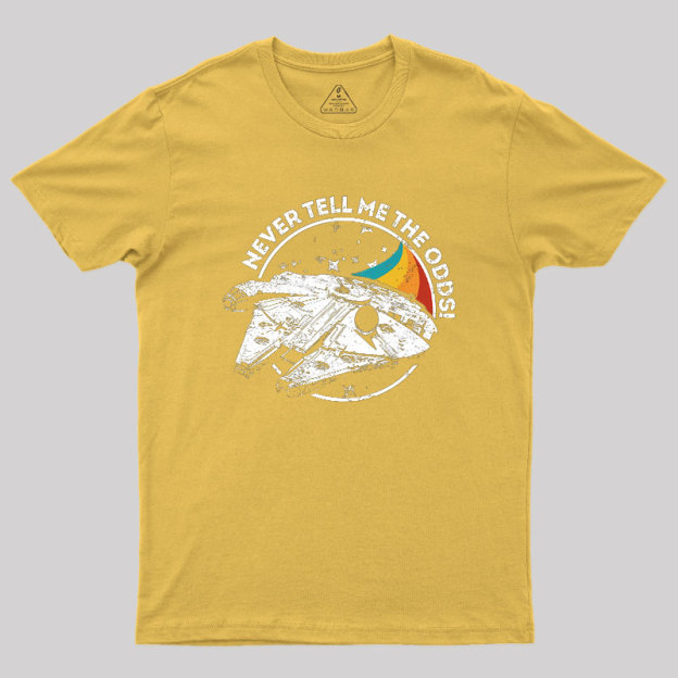Never Tell Me the Retro Odds Geek T-Shirt