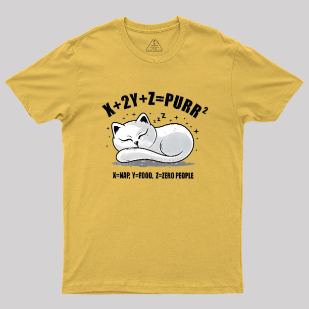 Purrfect Equation Geek T-Shirt