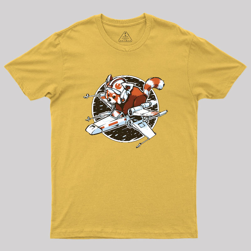 Red panda, Standing By Geek T-Shirt