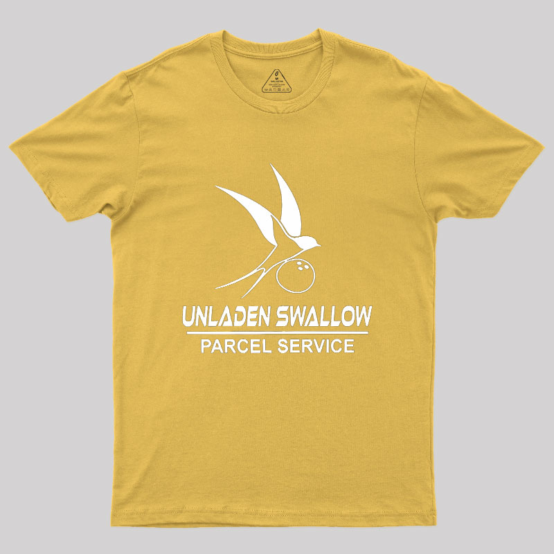 Unladen Swallow Parcel Service Geek T-Shirt