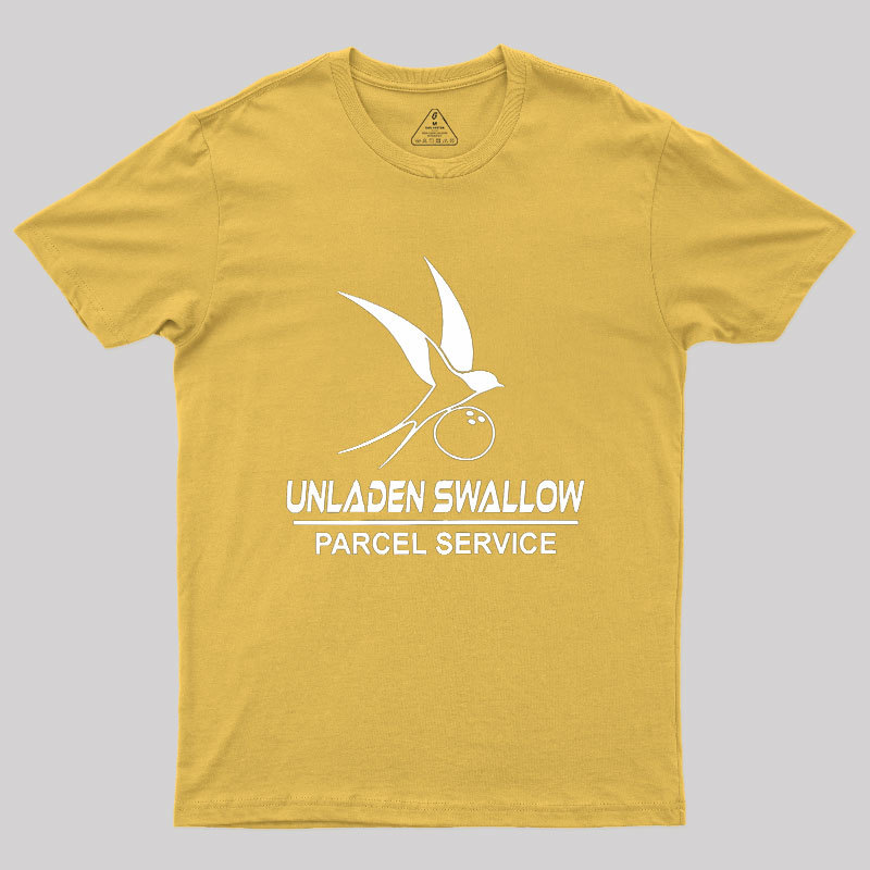 Unladen Swallow Parcel Service Geek T-Shirt