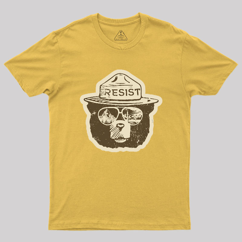 VINTAGE Alt National Park Service Resist Geek T-Shirt