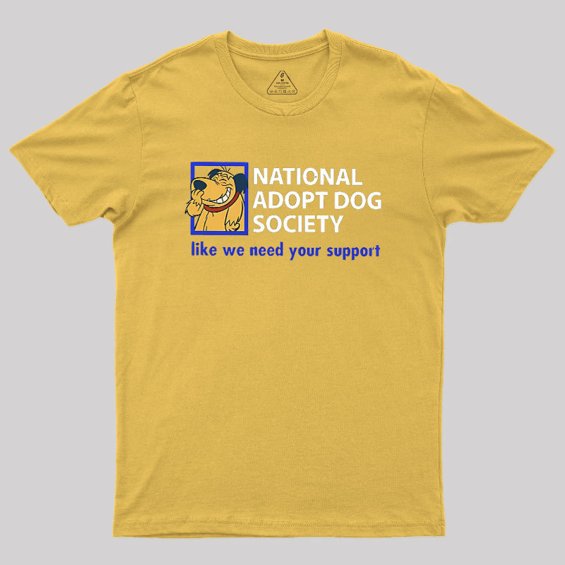 National Adopt Dog Society Geek T-Shirt