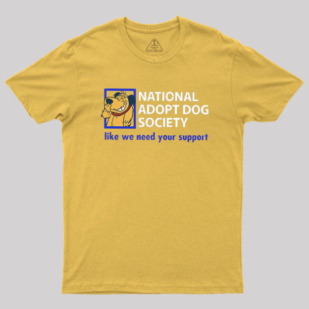 National Adopt Dog Society Geek T-Shirt